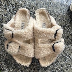 Fluffy Birkenstocks